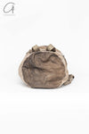 BORIS BIDJAN SABERI Leather and linen stitching travel bag INFANTERY BAG1 F1944+FMM20036